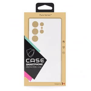 Telefono dėklas TM Pure Silicone skirtas Samsung S916 S23 Plus / baltas / (Blister)