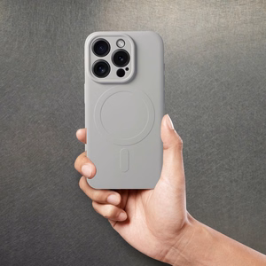 Чехол для Samsung S26 Ultra силиконовый Mag Cover совместимый с MagSafe титановый серый