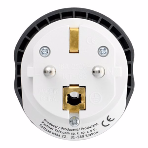 BLUE STAR travel adapter GO TO Europe (Type E) 16A white
