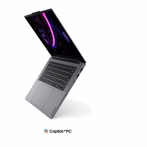 „Lenovo Yoga Pro 7i Aura Edition Ultra 7 356H“ 15,3 colių 2,5K WQXGA OLED 500 nits 165 Hz AG 32 GB LPDDR5X-8533 SSD 1 TB „GeForce RTX 5050“ 8 GB kamera 5,0 MP + IR 84 Wh „Windows 11 Pro“ „Luna Grey“
