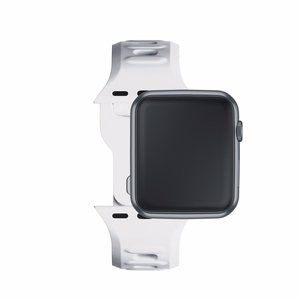 3mk Silicone Watch Strap for Apple Watch 42 / 44 / 45 / 49 mm - white