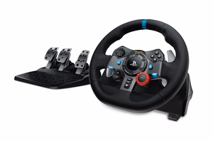Logitech G G29 vairas + pedalai PlayStation 3, PlayStation 4 analoginis USB 2.0 juodas