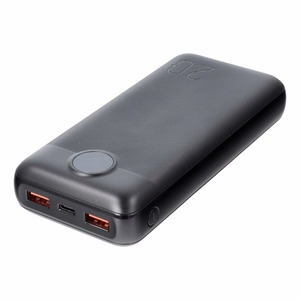 Išorinė baterija POWER BANK VEGER (L20S) 20000mAh (2xUSB; 1xType-C; QC3.0 20W) juoda