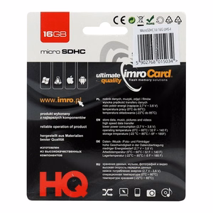 Atminties korta IMRO MicroSD 16GB (class10)
