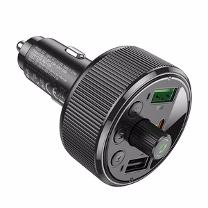 HOCO автомобильный FM-трансмиттер bluetooth 2 x USB A + Type C PD QC3.0 30W E82 чёрный