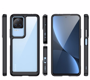 Чехол Outer Space для Xiaomi Poco F4 5G с гибкой рамкой чёрный