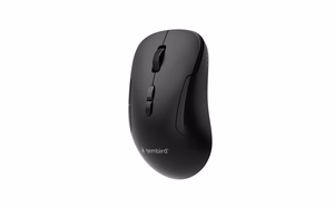 Gembird MUSW2-7B-01 Dviejų režimų belaidė pelė (2.4G + BT), 1600 DPI, 7 mygtukų, juoda