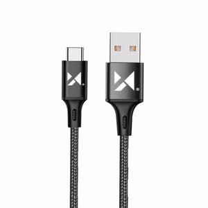 Кабель USB Wozinsky "WUC-C2B" чёрный Type-C 200 см