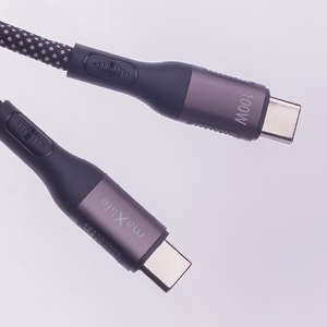 Maxlife MXUC-11 магнитный Кабель USB-C - USB-C 1,0 м 100W чёрный нейлон