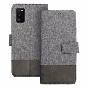 GOMMA knygos tipo dėklas telefonui SAMSUNG A41 pilkas