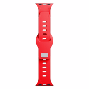 42/44/45/46/49 mm Red (big) - 3mk Silicone Watch Strap for Apple