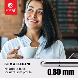 Чехол Crong Crystal Slim для Xiaomi Mi Note 10 / Mi Note 10 Pro, прозрачный
