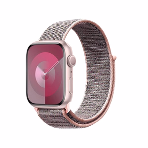 Ремешок Crong Nylon Sport для Apple Watch 38 / 40 / 41 / 42 mm, светло-розовый