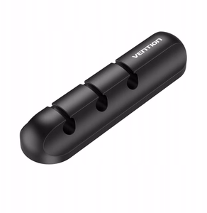 Vention 5-port cable organiser, 2 pcs, black