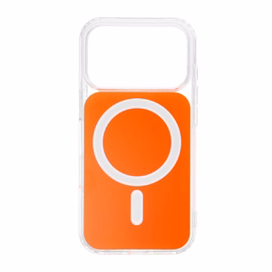 Чехол Samsung S26 ULTRA Clear Fusion Mag Cover совместимый с MagSafe hermes оранжевый