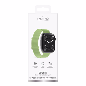 "Puro" sportinis dirželis "Apple Watch" 38/40/41/42 mm - Žalias