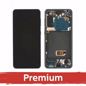 LCD ekranas suderinamas su Samsung G991 S21 su rėmeliu / Phantom White / OEM