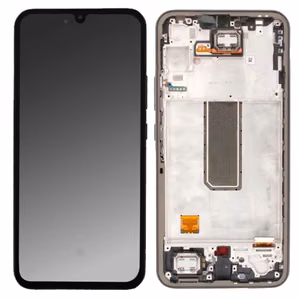 LCD screen Samsung A346 A34 5G 2023 with touch screen and frame Graphite original (service pack)