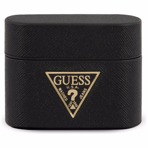 Guess Saffiano AirPods Pro dėklas juodas