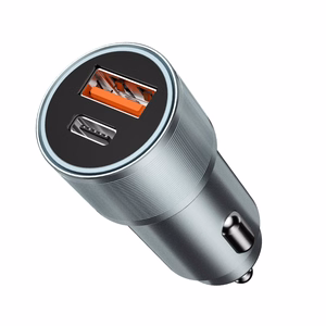 Įkroviklis automobilinis Bwoo (CC73) (1xUSB; 1xUSB-C; 38W) juodas