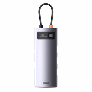 Hub 4in1 Baseus Metal Gleam serija, USB-C į 4x USB 3.0