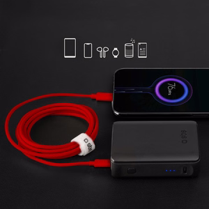 SBS TECABLETISSUETCCR Плетёный кабель USB-C - USB-C 1.5m 60W - красный