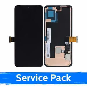 LCD дисплей для Google Pixel 8 чёрный с рамкой (Service Pack)