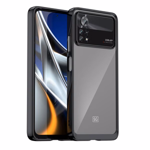 Чехол Outer Space для Xiaomi Poco X4 Pro 5G с гибкой рамкой чёрный