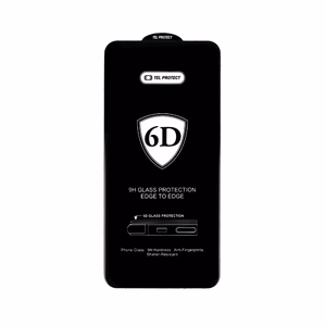 Tel Protect pilno klijavimo 6D grūdintas apsauginis stiklas SAMSUNG GALAXY S22/S23 telefonui, juodas (su pirštų atspaudų atrakinimu)
