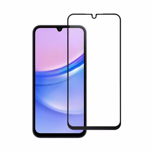 Apsauginis stiklas Blue Star - SAMSUNG A15 5G viso ekrano (su rėmeliu, mažo dydžio) - juodas