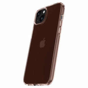Spigen Crystal Flex чехол для iPhone 15 Plus - розовый/прозрачный