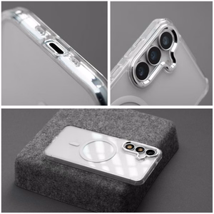 Чехол Samsung S26 ULTRA Frame Clear Hybrid Mag Cover совместимый с MagSafe прозрачный