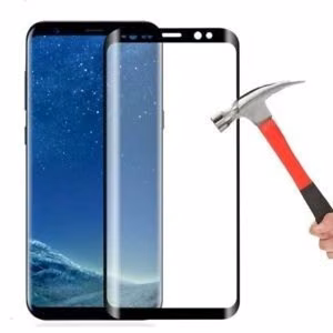 Закалённое стекло "5D Full Glue" Samsung G770 S10 Lite изогнутое чёрное bulk