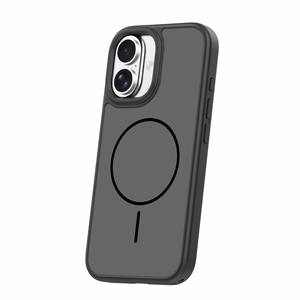 Frame Thin Mag dėklas for iPhone 16 6,1" juodas