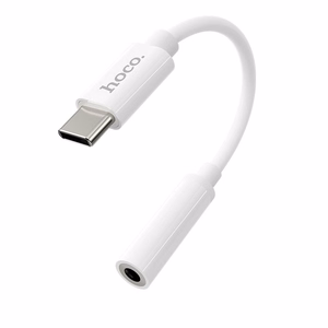 Adapter AUX USB C to Jack 3,5 mm Hoco LS30 white