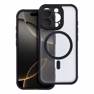 FULL MATTE MAG COVER dėklas telefonui, suderinamas su MagSafe, skirtas IPHONE 16 Pro juodas