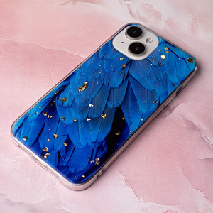 Gold Glam dėklas telefonui Samsung Galaxy A25 5G (global) mėlynas