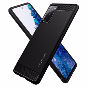 Spigen Rugged Armor dėklas telefonui Samsung Galaxy S20 FE - matinė juoda
