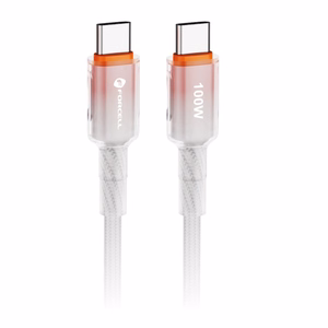Кабель USB C to USB C Forcell F-Energy QC4.0 PD 5A 100W Gradient 1 m C357 белый