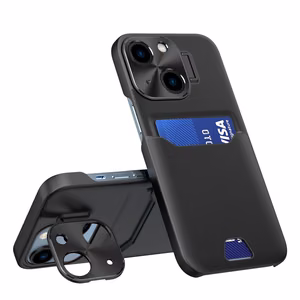 Leather Stand Case для Samsung Galaxy S23 чехол кошелёк для карт с подставкой чёрный