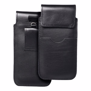 ROYAL - Oda universalus dėklas su atvartu / juodas - Dydis 2XL - IPHONE 6 PLUS / SAMSUNG A52 / XIAOMI REDMI NOTE 10
