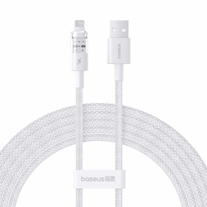 Baseus Gem Кабель USB — Lightning 2.4A быстрая зарядка 2 м белый