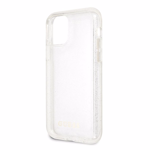 Guess GUHCN58PCGLSI iPhone 11 Pro silver/silver hard case Glitter