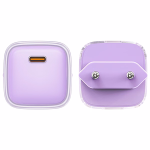 Acefast A53 PD 30W GaN USB-C įkroviklis su ekranu - violetinis