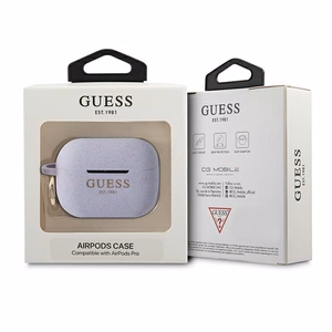 Guess GUAPSGGEU чехол AirPods Pro фиолетовый/фиолетовый Silicone Glitter