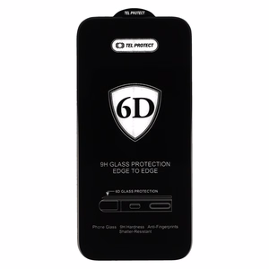 Tel Protect Full Glue 6D Tempered Glass for SAMSUNG GALAXY A27 5G Black - 10 PACK