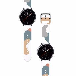 Moro dirželis Samsung Galaxy Watch 40 / 41 / 42 / 43 / 44 mm silikoninis laikrodžio dirželis su raštu 2