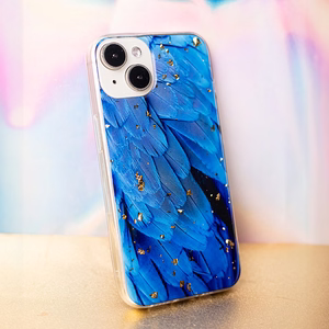 Gold Glam dėklas telefonui Samsung Galaxy A25 5G (global) mėlynas