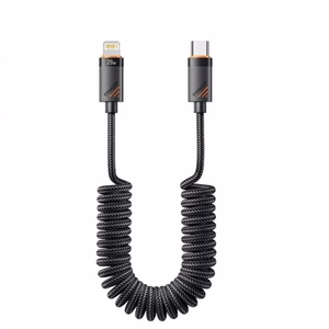 USB Laidas Essager Chuan4 juodas 29W Type-C / Lightning 120cm