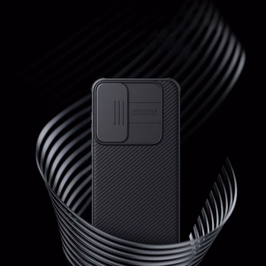 Nillkin CamShield Pro dėklas Samsung Galaxy A55 su kameros dangteliu - juodas